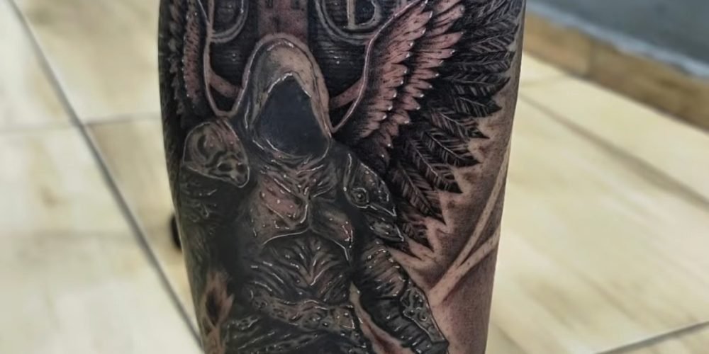TATTOO REALISMO PERNA - TATUADOR RENAN REA